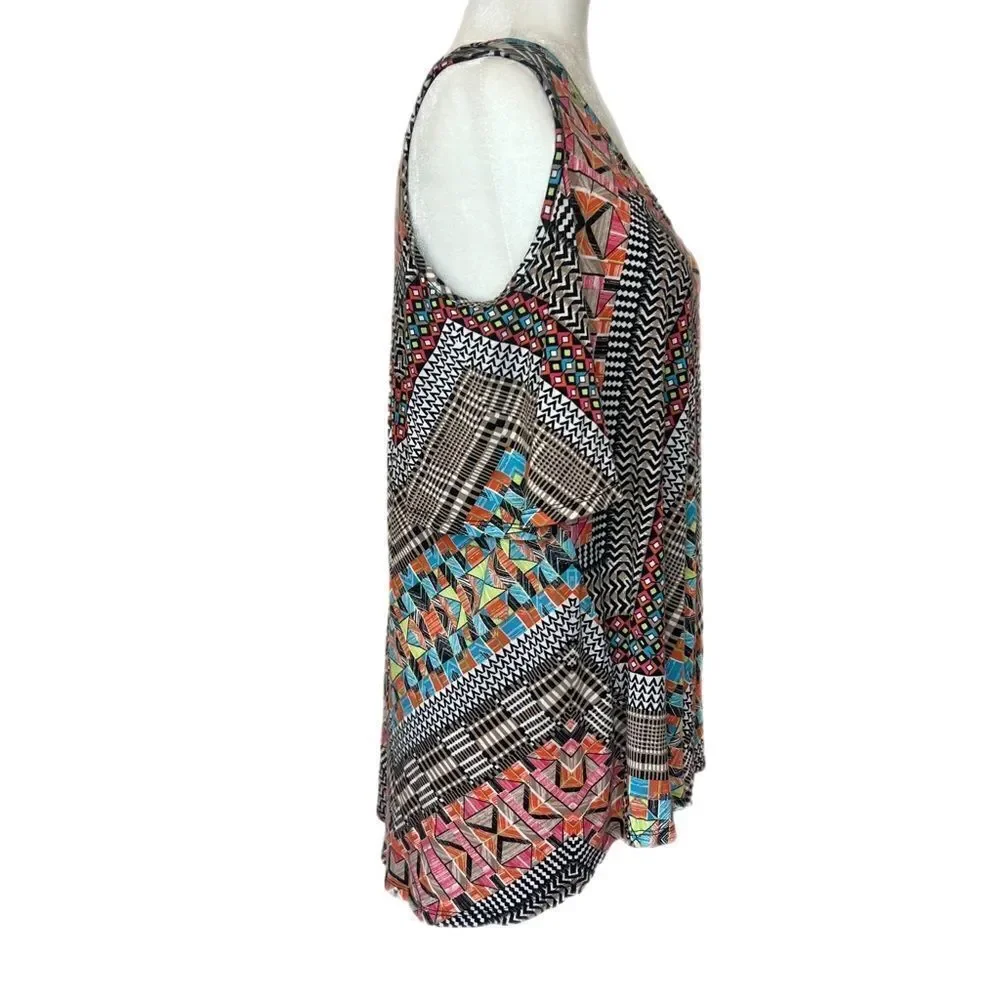 Bobeau Printed Cold Should Blouse. Very Soft! Size Medium. Great Condition!!